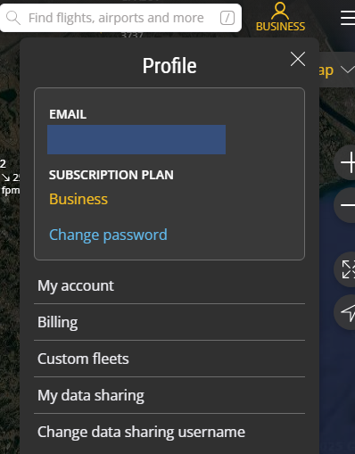 Business planにアップグレードされたメニュー